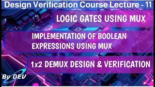 gates using MUXimplementation of Boolean expressions using MUX12 DEMUX design and verification [upl. by Wimsatt676]