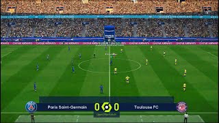 PSG vs Toulouse  League 1  PES 2021  Live Football Match  4K [upl. by Anairo]