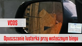 Opuszczanie lusterka na wstecznym biegu  Audi  VCDS [upl. by Asirram]