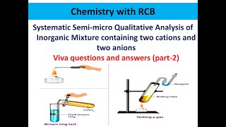 BSc lab part2 Viva questions and answers Semimicro Qualitative Analysis of binary Mixture [upl. by Eseuqcaj887]