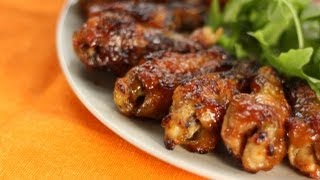 Sticky Ginger Soy Chicken Wings Recipe [upl. by Isayg239]