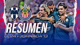 RESUMEN Y GOLES Chivas le pega al líder invicto en Monterrey  Rayados vs Chivas  Clausura 2024 [upl. by Edita]