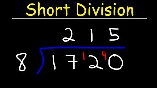 Short Division  A Fast Method [upl. by Barnard326]