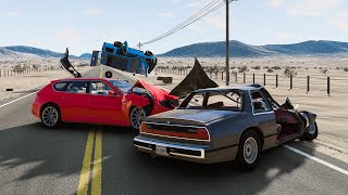 Traffic Car Crashes BeamNG Drive  Best Crash Car [upl. by Alrep]