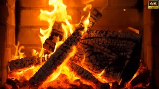 🔥 The Best Burning Fireplace 4K 3 HOURS with Crackling Fire Sounds NO MUSIC Close Up Fireplace 4K [upl. by Santini]