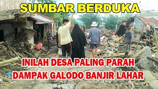 SUNGGUH MENGERIKAN INILAH DAMPAK BANJIR BANDANG DAN GALODO DI AGAM SUMBAR [upl. by Suoiradal547]