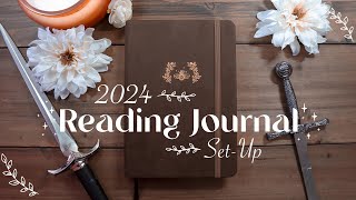 2024 reading journal set up 🗡️ simple amp easy spreads [upl. by Nicol]