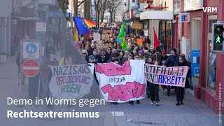 Demo gegen Rechtsextremismus in Worms [upl. by Yllim8]