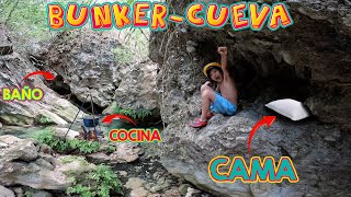 CONSTRUYO mi BUNKER en una CUEVA  EXPLORO el RIO de los Renacuajos [upl. by Hujsak]