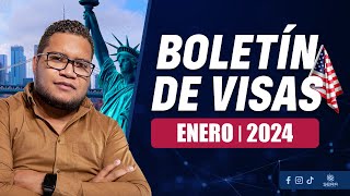 BOLETIN DE VISAS ENERO 2024  VISA BULLETIN JANUARY 2024  AL FIN TENEMOS AVANCES [upl. by Giuseppe]