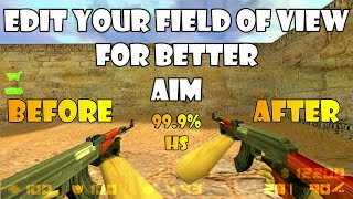 CS16 How to Change FOV and Get Better Field of View For Better AIM [upl. by Alyak507]