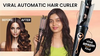 😱Trying ViralAutomatic Hair Curler From Amazon Urbanyog Automatic Hair Curler Review [upl. by Wordoow588]