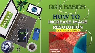 How to pansharp satellite images in QGIS  qgis Basics Class 13 [upl. by Ardella]