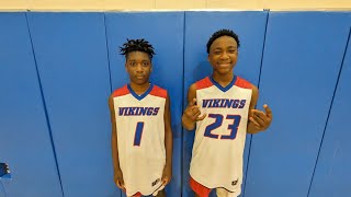 Arlington Vikings Caden Gardner and Jadarian Griffin post game interview after win over Mayport [upl. by Abey]