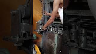 2 inches dice oil lube spring 2 inches pipe notcher machiningprocess [upl. by Asenab]