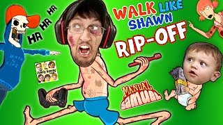 WALK LIKE SHAWN Video Game RipOff FGTEEV HILARIOUS Funny Fails w Manual Samuel the DOOFY ZOMBIE [upl. by Caril]