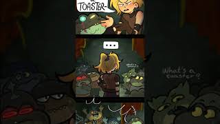 Why You Dont Put A Toaster In The Bathtub  Amphibia Comic Dub Shorts [upl. by Shama]