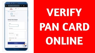 How to Verify Pan Card Online  How to Check Pan Card Active or Not [upl. by Norby950]