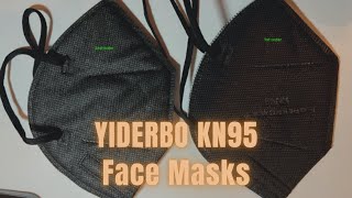 YIDERBO KN95 Face Masks Review  5Ply Breathable Disposable Face Mask Filter Efficiency [upl. by Biddie849]