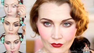 An Easy 1920s Makeup Look Tutorial for Flappers [upl. by Lav]