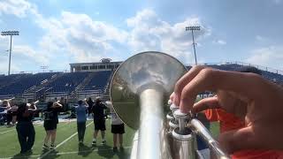 Miamisburg marching band 2023 Aug 3rd 1st p1 amp 2 run sophomore mello [upl. by Lala]