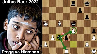 Praggs Narrow Escape Against Niemann  Pragg vs Niemann  Julius Baer Generation Cup MCCT 2022 [upl. by Assil]