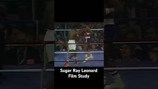 Sugar Ray Leonard  Film Study  Two Way To Use The Rear Foot Jab [upl. by Odlonyer117]