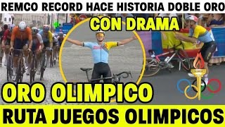 RESUMEN PRUEBA DE RUTA JUEGOS OLÍMPICOS 🇫🇷PARIS 2024 IMPRESIONANTE HISTÓRICO ORO OLIMPICO [upl. by Evelinn]