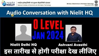 Jan 2024 Exam Date Sheet Declare । Nielit O Level Exam Date । Nielit Update । Nielit News [upl. by Ahsrat]