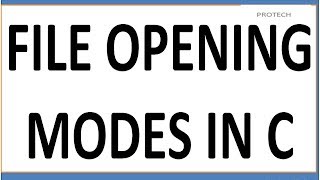 file opening modes in c  read write and append modes [upl. by Katharyn]