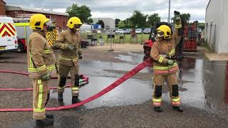 NFRS Recruit Training  Standard Hose Drills [upl. by Celio]