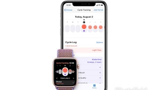 How To Use Cycle Tracking On Apple Watch WatchOS 6 [upl. by Eradis597]