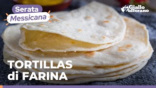 TORTILLAS di FARINA ricetta SEMPLICISSIMA per una cena messicana😍🌯 [upl. by Sarat]