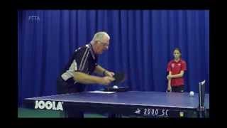 How to Return a Short Backspin Serve Forehand Flick  Beginners Level with Jim Clegg [upl. by Netfa]