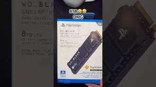 8TB PS5 SSD WDBlack😎🤩🤩playstation gaming gameplay wdblack ssd [upl. by Kamillah]