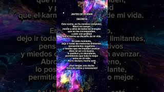 Esta noche antes de dormir libérate y decreta con fuerza decretos gratitud amor yosoy [upl. by Lisa833]