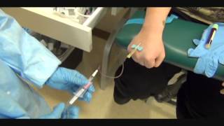 Butterfly Hand Phlebotomy Outside Vein Activationwmv [upl. by Euqininod954]