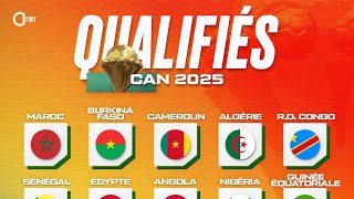 Voici la liste des pays qualifiés pour la CAN 2025 au MAROC 🇲🇦 [upl. by Breskin]