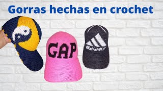 gorras de crochet [upl. by Oregolac]