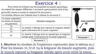 Le système musculaire  Exercices corrigés  3AC [upl. by Weintrob]