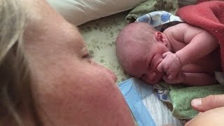 Our Home Birth Story  Natural Water Birth  Live Birth Vlog [upl. by Rolyab]