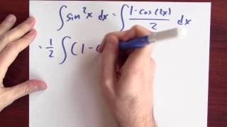 What is the antiderivative of sine squared  Week 10  Lecture 12  Mooculus [upl. by Jerroll]