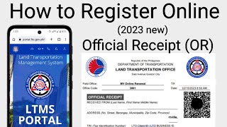 How to register in LTO online  online renewal of motor vehicle registration LTMS 2023 [upl. by Ano]