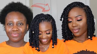 DIY Short Passion Twist Tutorial  Easy StepbyStep No Crochet  Protective Style ft Toyotress [upl. by Las]