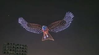 Mysore Dasarah 2024 1500 Drone Light Show Bannimantap Ground [upl. by Tarryn]