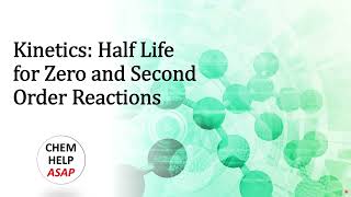 Kinetics Half Life for Zero and Second Order Reactions [upl. by Katlin]