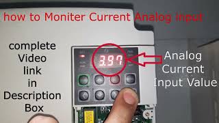 Monitor Analog Current Input in SX2000 VFD like a PRO [upl. by Binette]