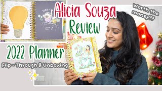 indepth Alicia Souza 2022 planner flipthrough amp unboxing  should you buy  Meghna Verghese [upl. by Eduino]