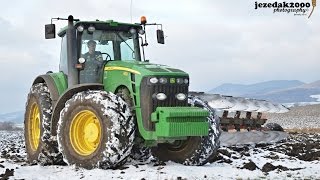 John Deere 8430  Kverneland PB100 [upl. by Eellac]