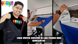 Cara servis aircond ni lagi mudah dari sebelum ni [upl. by Adnauq]